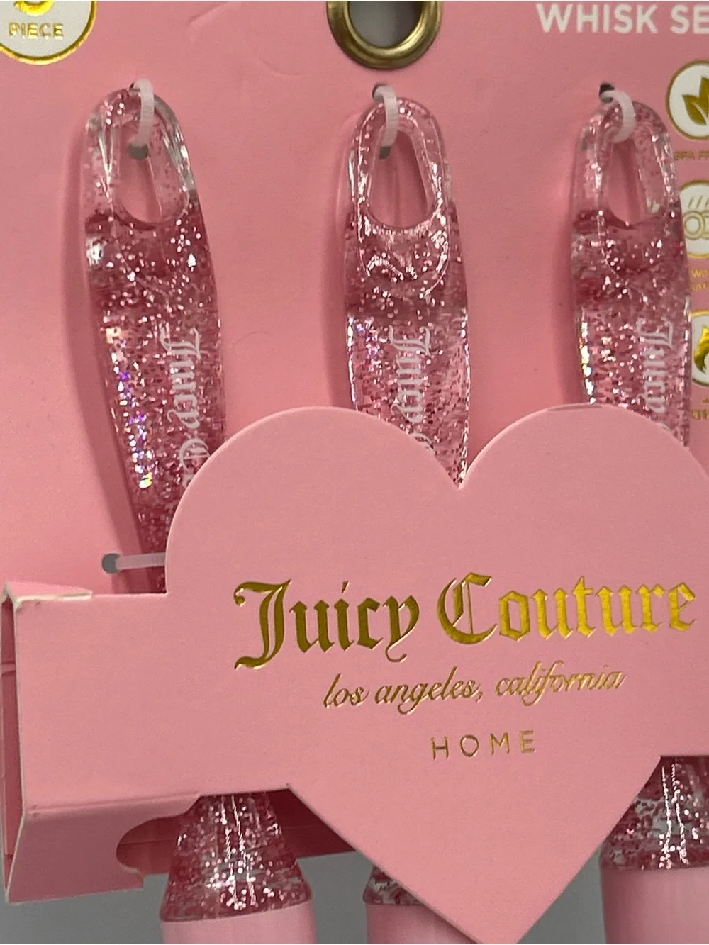 Juicy Couture Pink Glitter Whisk Set